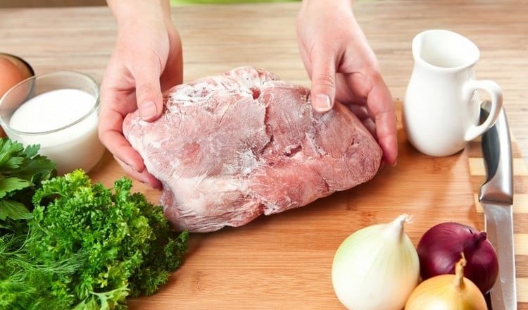 como descongelar carne
