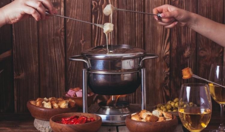 carne para fondue de queijo