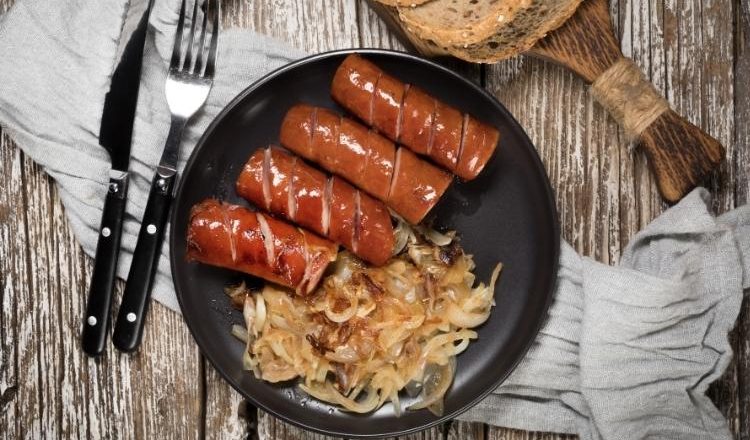 como fritar linguiça na panela de pressão