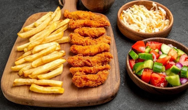 acompanhamento para frango frito