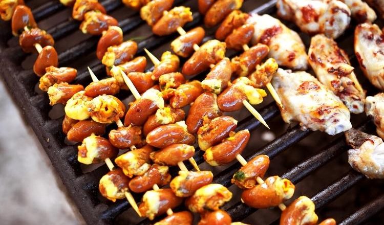 como assar coração de frango na churrasqueira