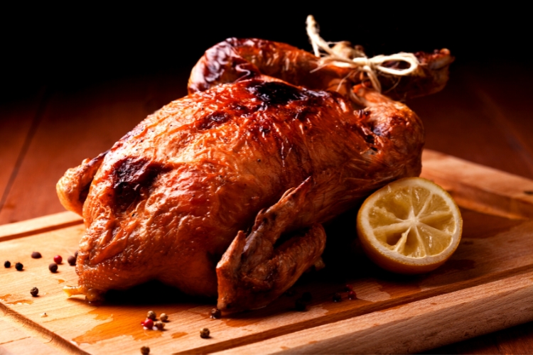 como temperar frango de natal