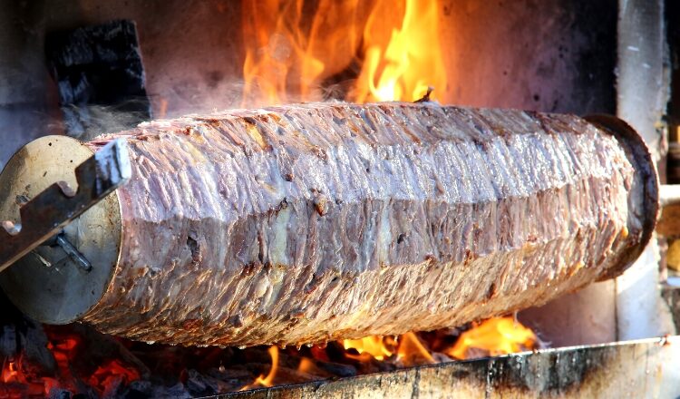 carne para churrasco grego