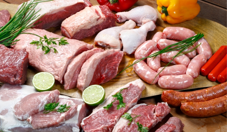 Lista de compras de carnes para o mês