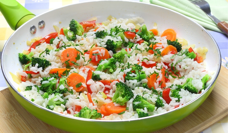 Arroz com brócolis combina com qual carne