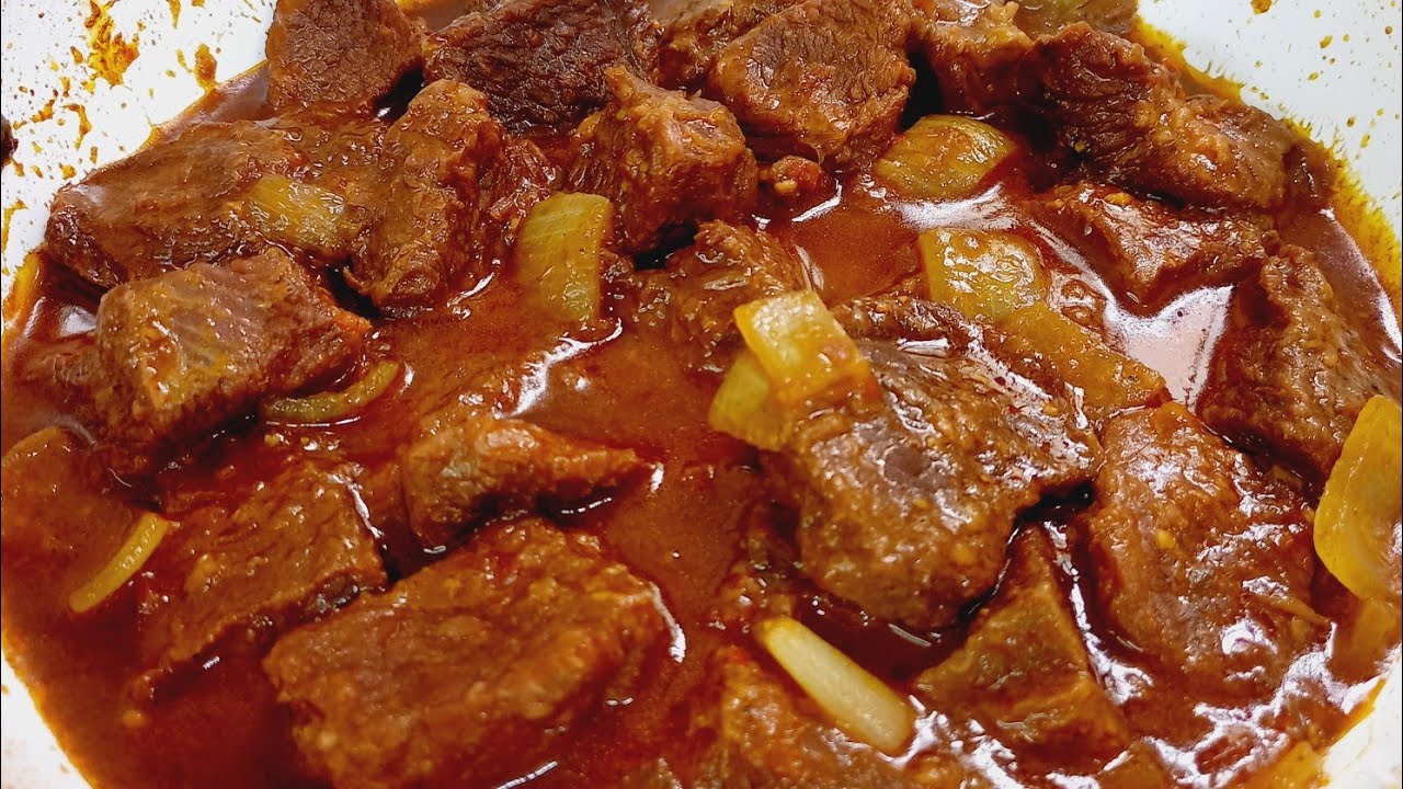 carne de panela bem temperada