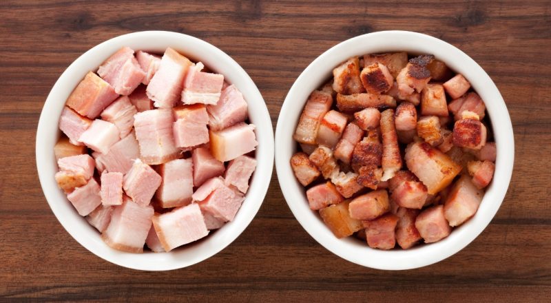 Como fritar bacon em cubos na Airfryer