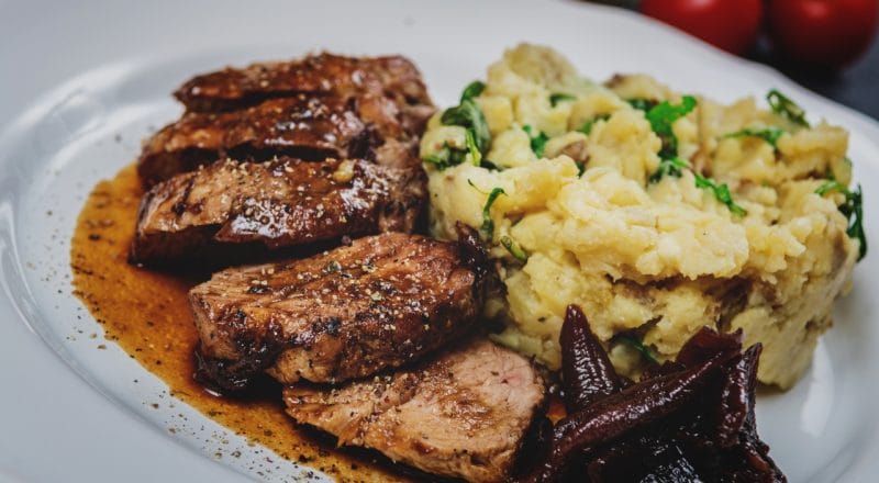 Acompanhamento para filé mignon suíno