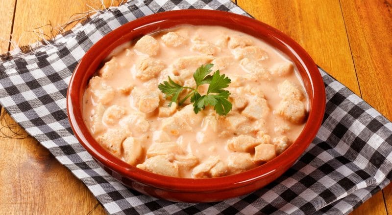 Como tirar o sal do strogonoff de frango