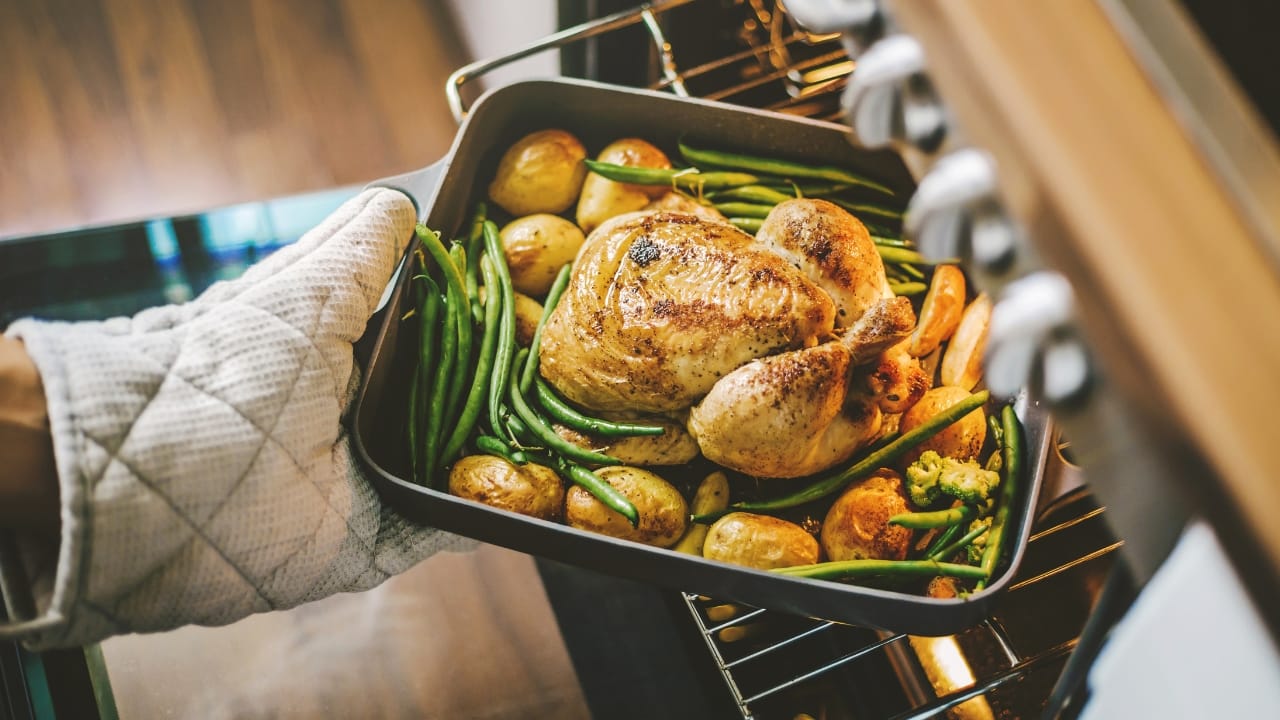 Temperatura para assar um frango no forno