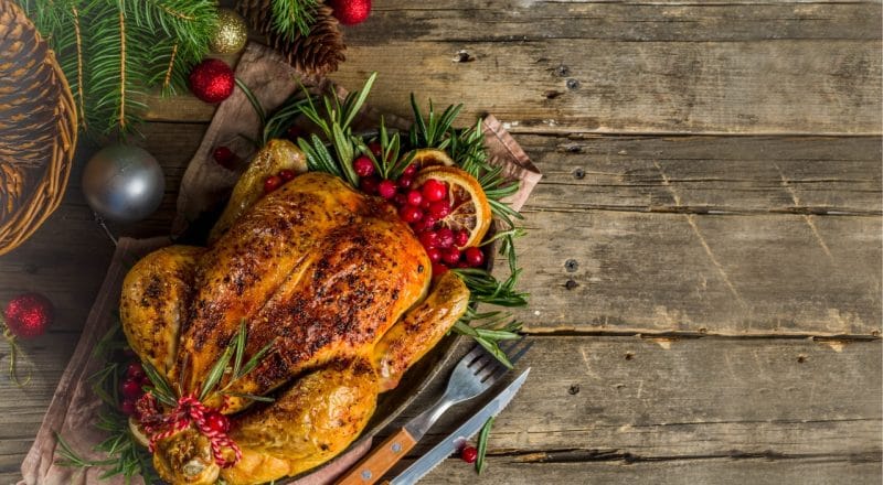 Como enfeitar o frango de natal
