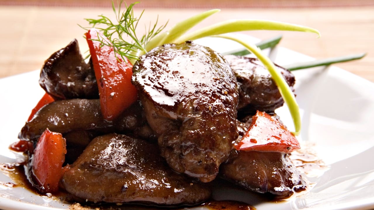Fígado de galinha na airfryer