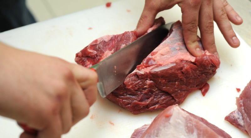 cortar a carne a favor ou contra a fibra