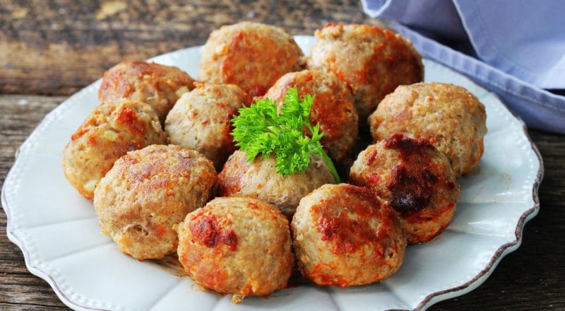 petiscos com carne moída
