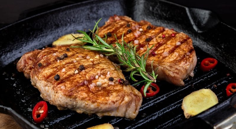 Bife de lombo suíno