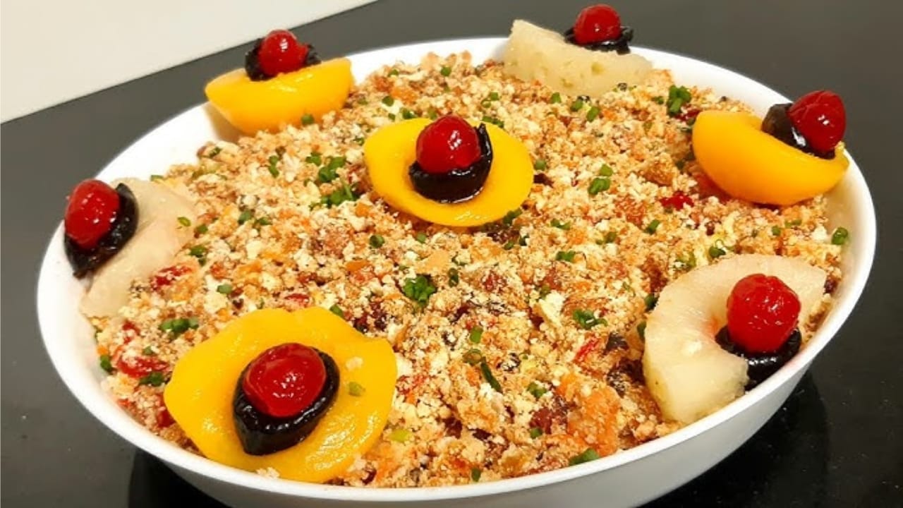 Farofa doce natalina