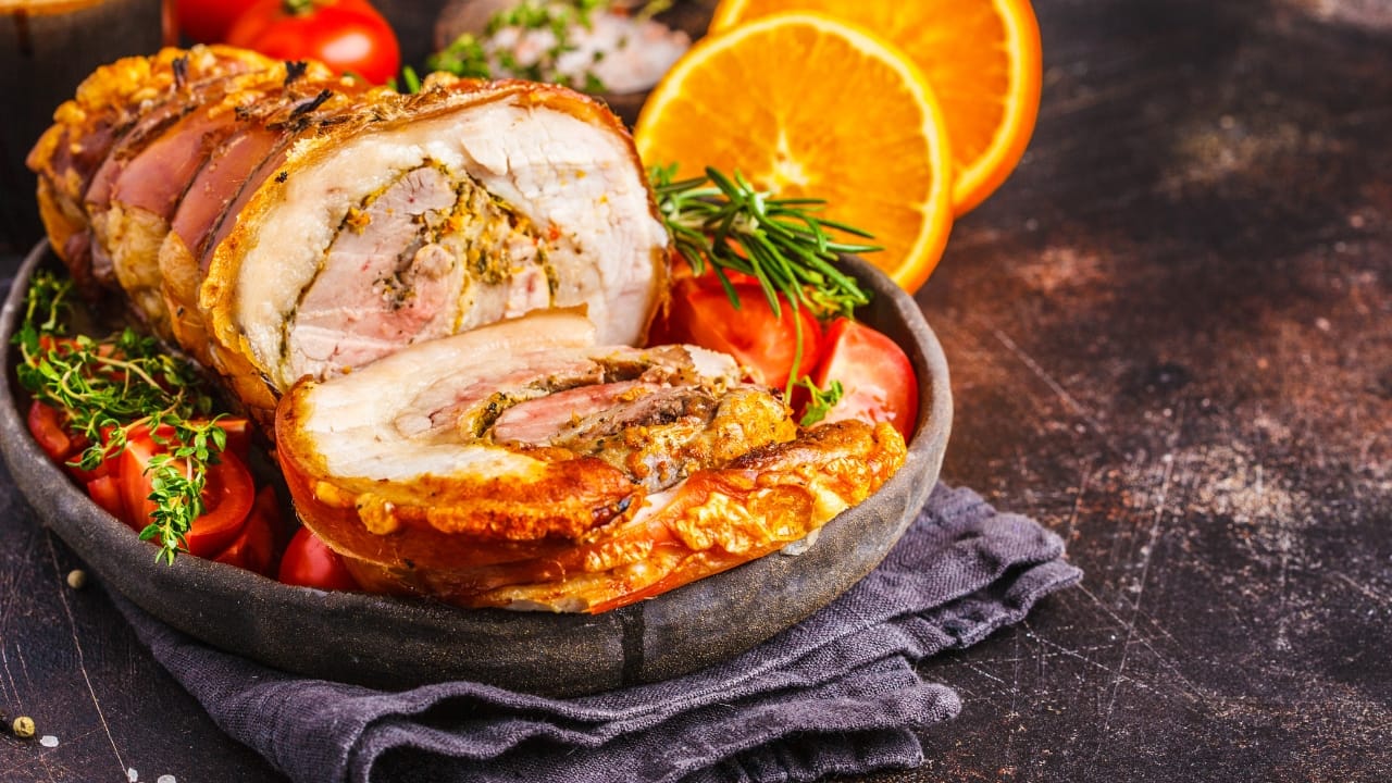 Pernil assado para ano novo Pernil assado para ano novo