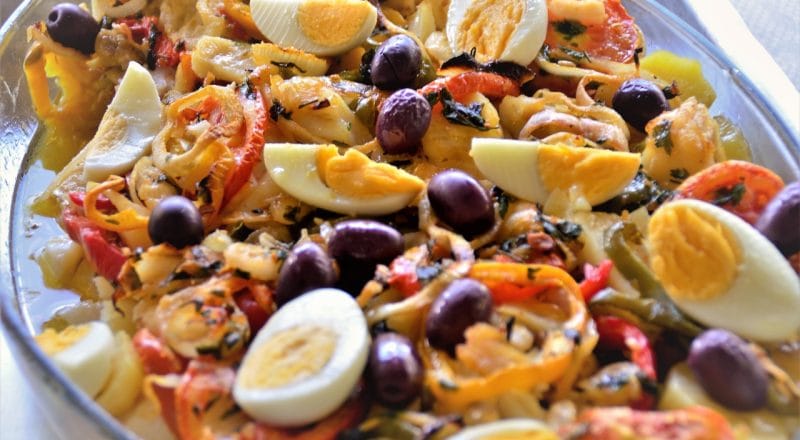 Receita de bacalhau em lascas