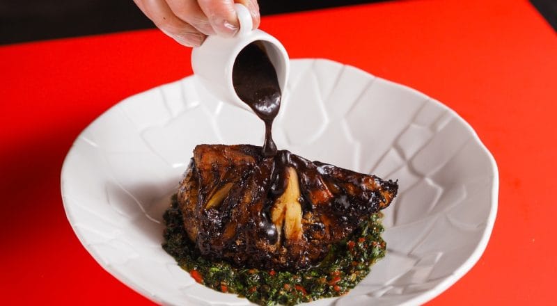 Carne assada ao molho roti