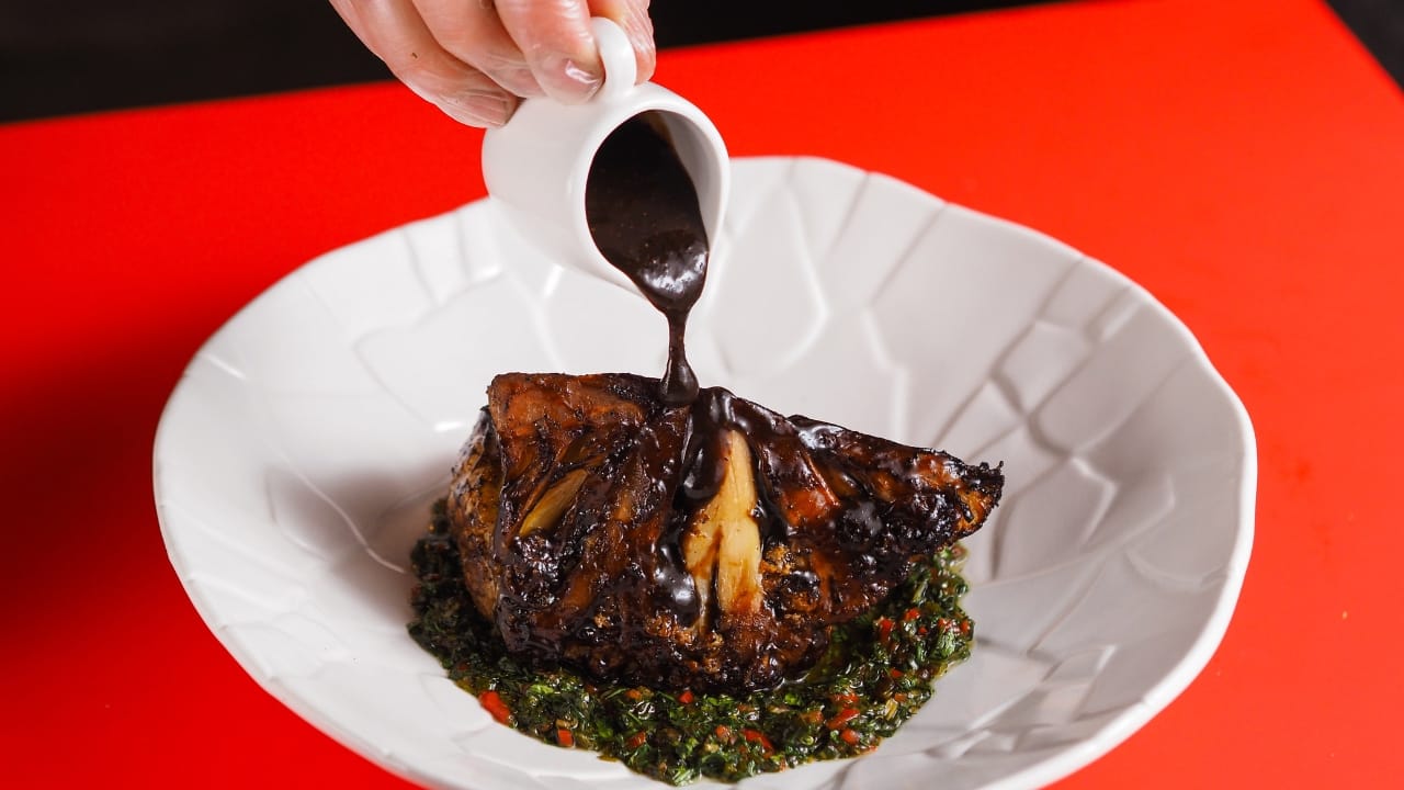 Carne assada ao molho roti