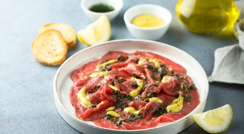 Molho para carpaccio de carne