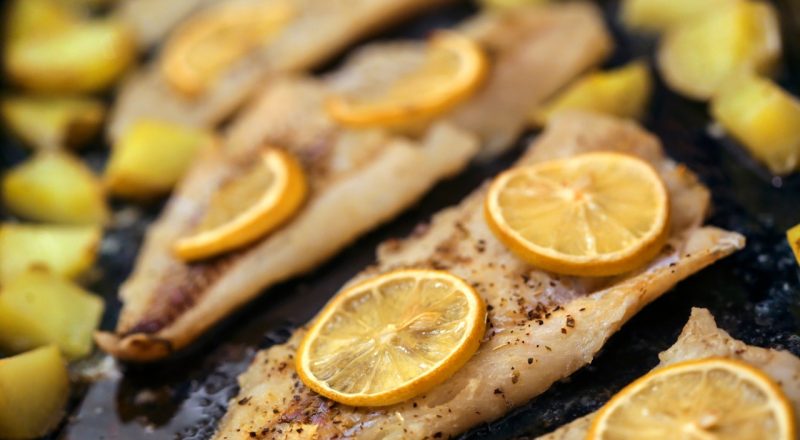 Filé de Pescada Amarela no forno