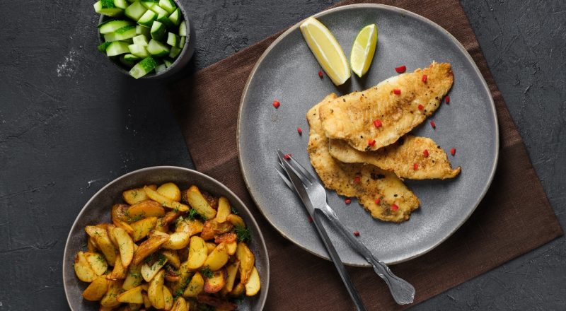 Filé de Pescada grelhada