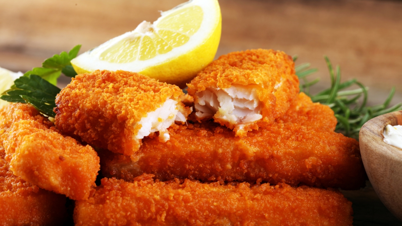 Filé de Tilápia empanado na airfryer