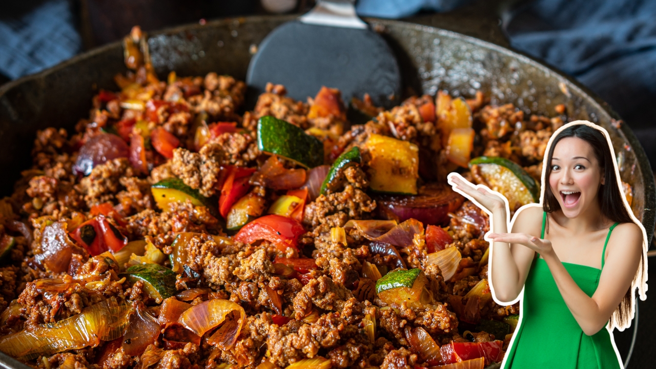 Receita de carne moída à primavera