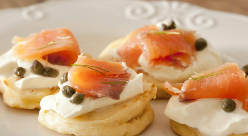 Canapés de salmão