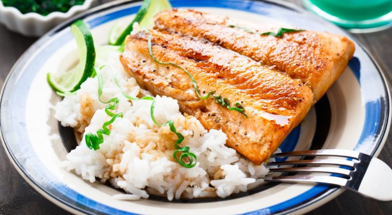 Filé de peixe no forno
