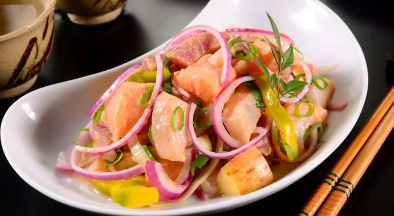 Receita de ceviche de salmão