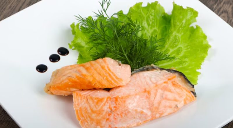 Salmão cozido