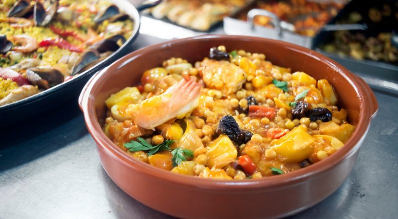 Bacalhau com grão-de-bico