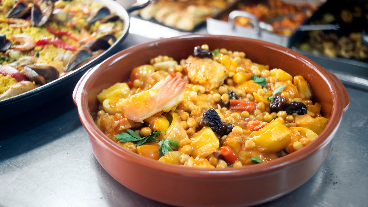 Bacalhau com grão-de-bico