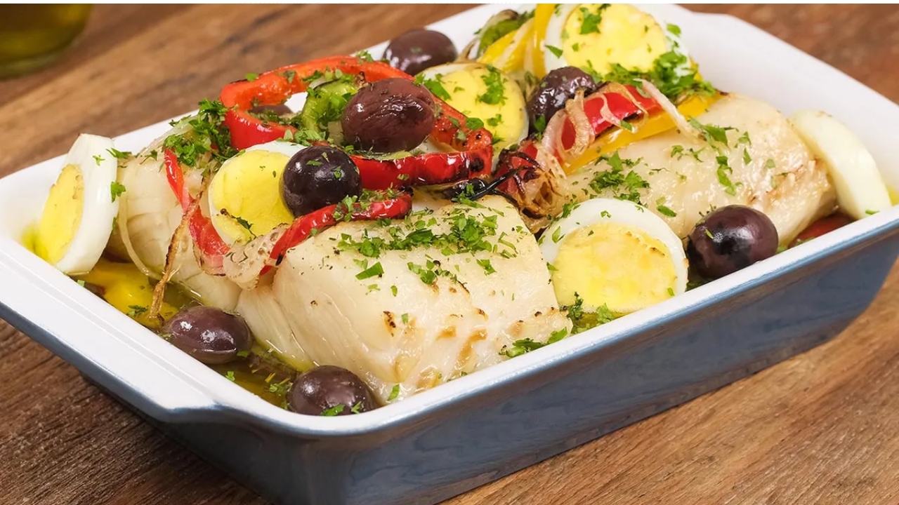 Bacalhau em postas no forno