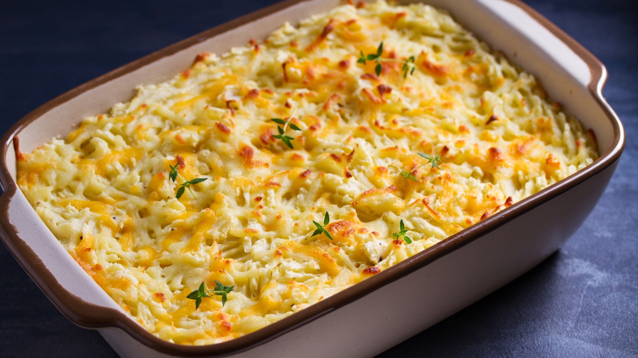 Escondidinho de tilápia