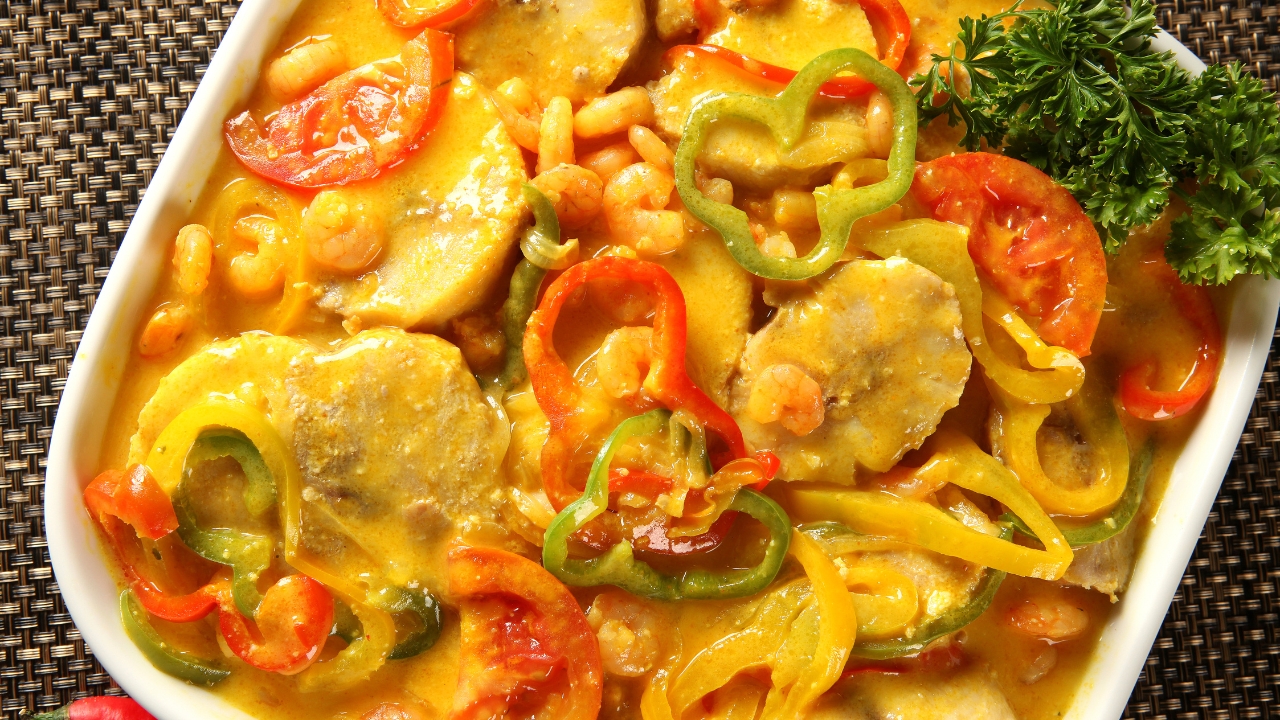 Peixe com pimentão