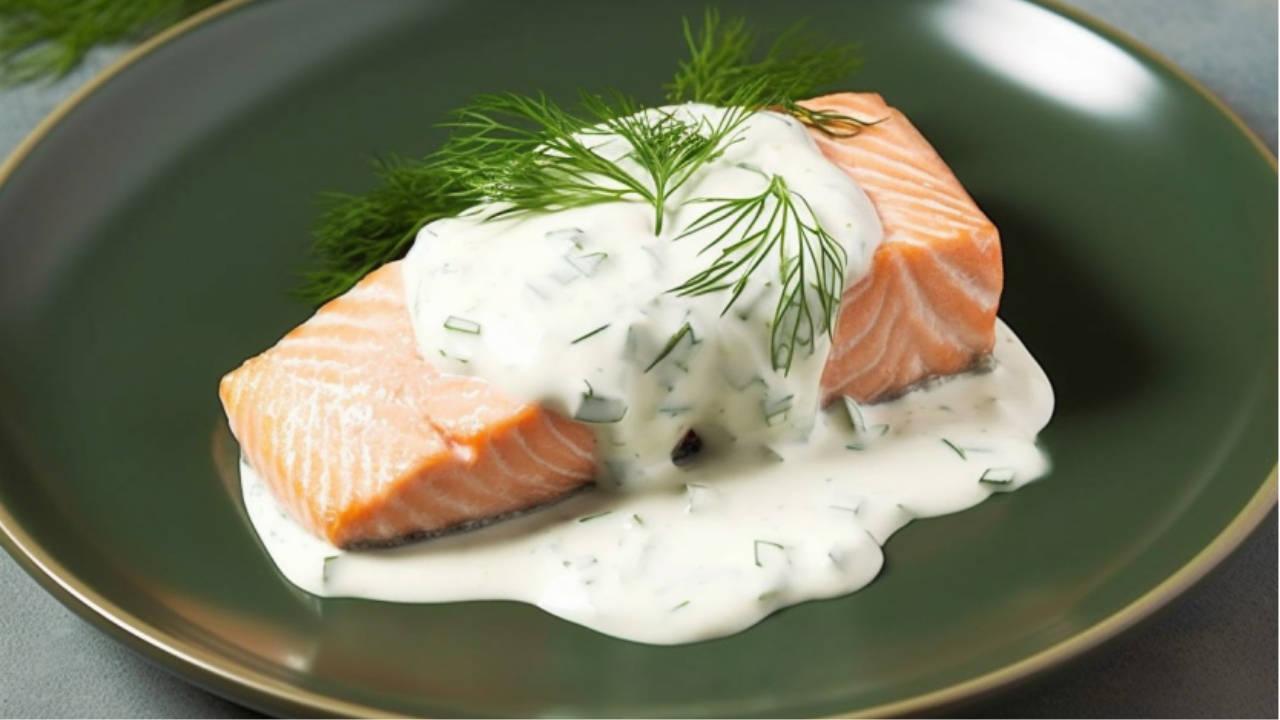 Salmão ao molho de ervas