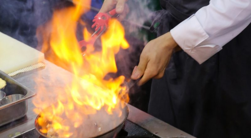 Carne flambada