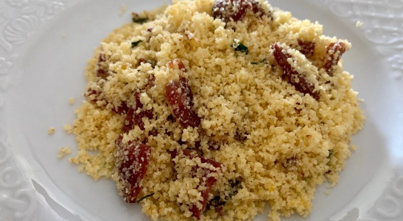 Farofa de bacon com cebola