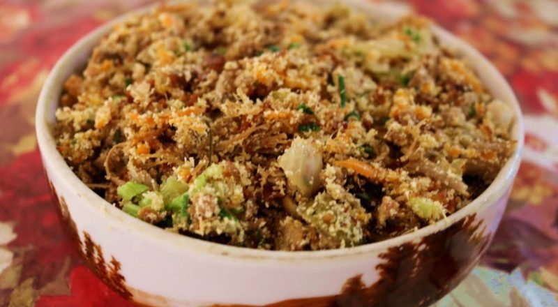 farofa de carne assada