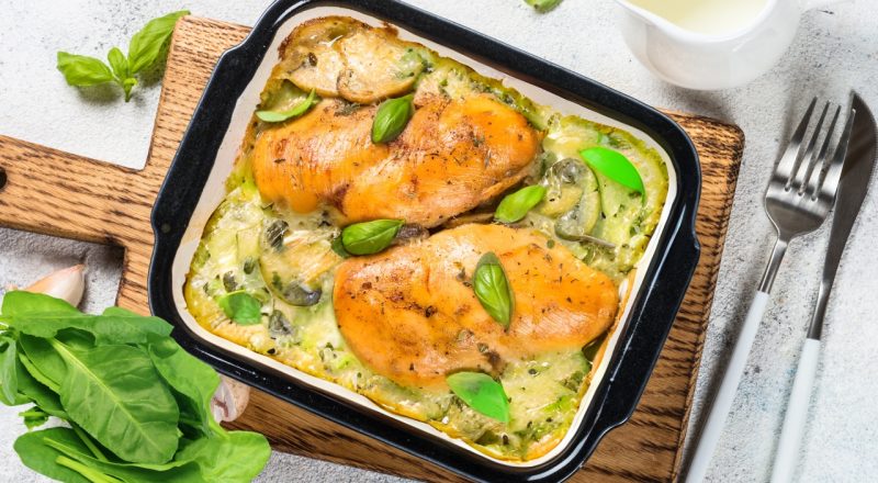 Frango ao molho de espinafre