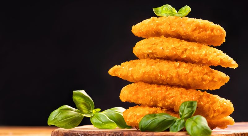 Frango empanado com Doritos