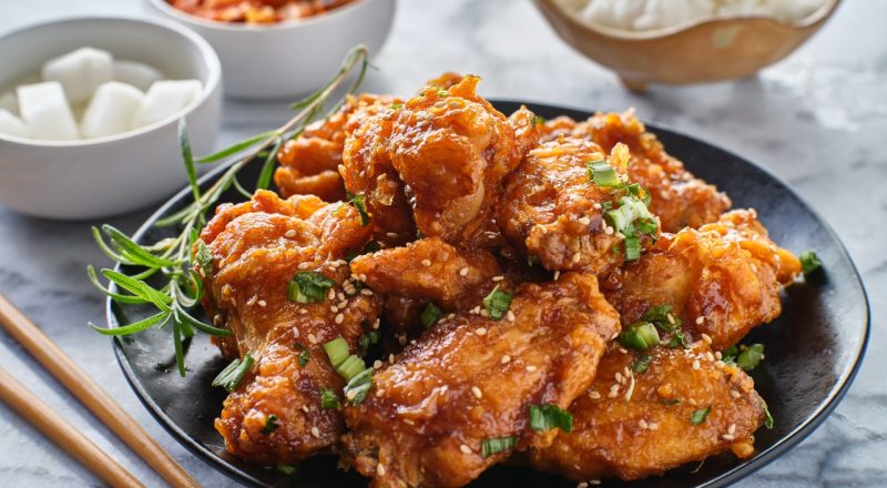Frango frito coreano