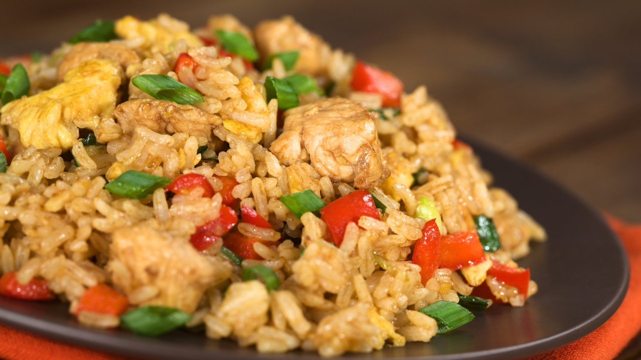 Galinhada com peito de frango