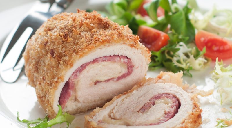 Peito de frango recheado na airfryer
