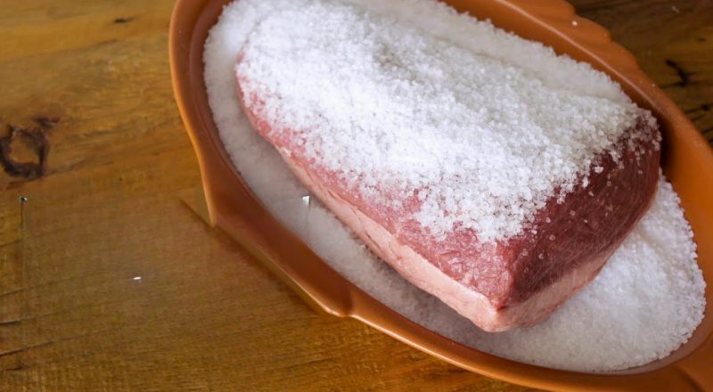 Picanha engessada