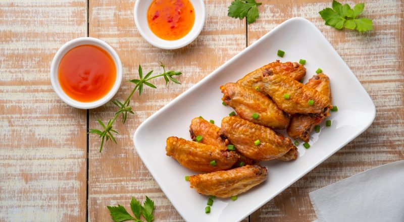 Tulipa de frango na airfryer