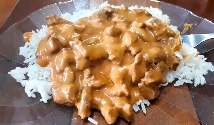 Strogonoff de carne sem creme de leite